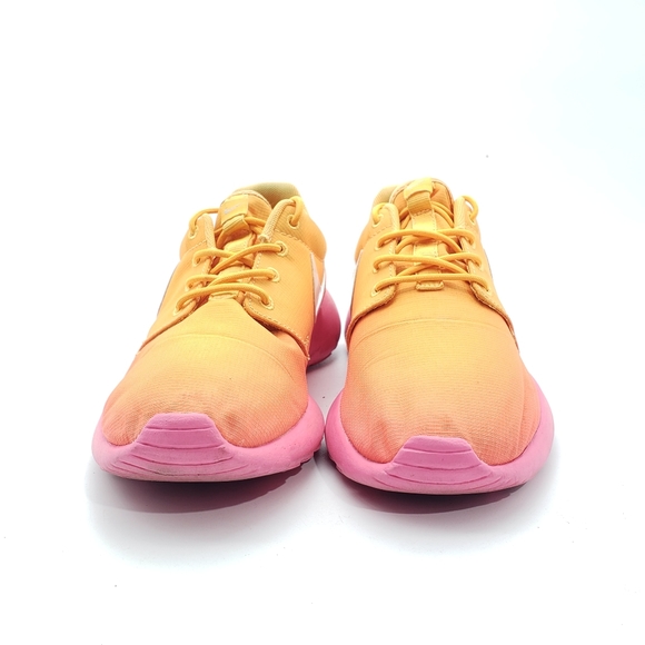 Womens Nike Rosherun Print Atomic Mango White Pink Glow Rare Sz 6.5 599432-801 - Picture 6 of 9